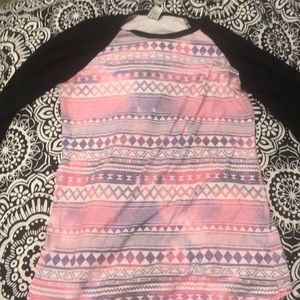 Tribal print galaxy quarter sleeve